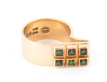 Charger l&#39;image dans la galerie, Bague or jaune et Peridot Georg Jensen
