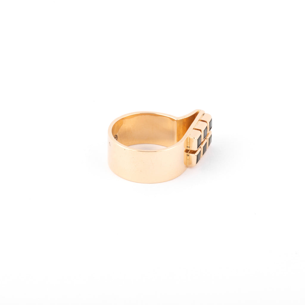 Bague or jaune et Peridot Georg Jensen