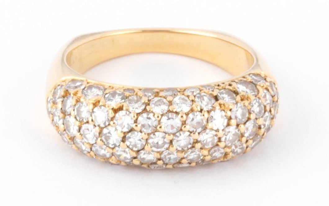 Bague or jaune et diamant