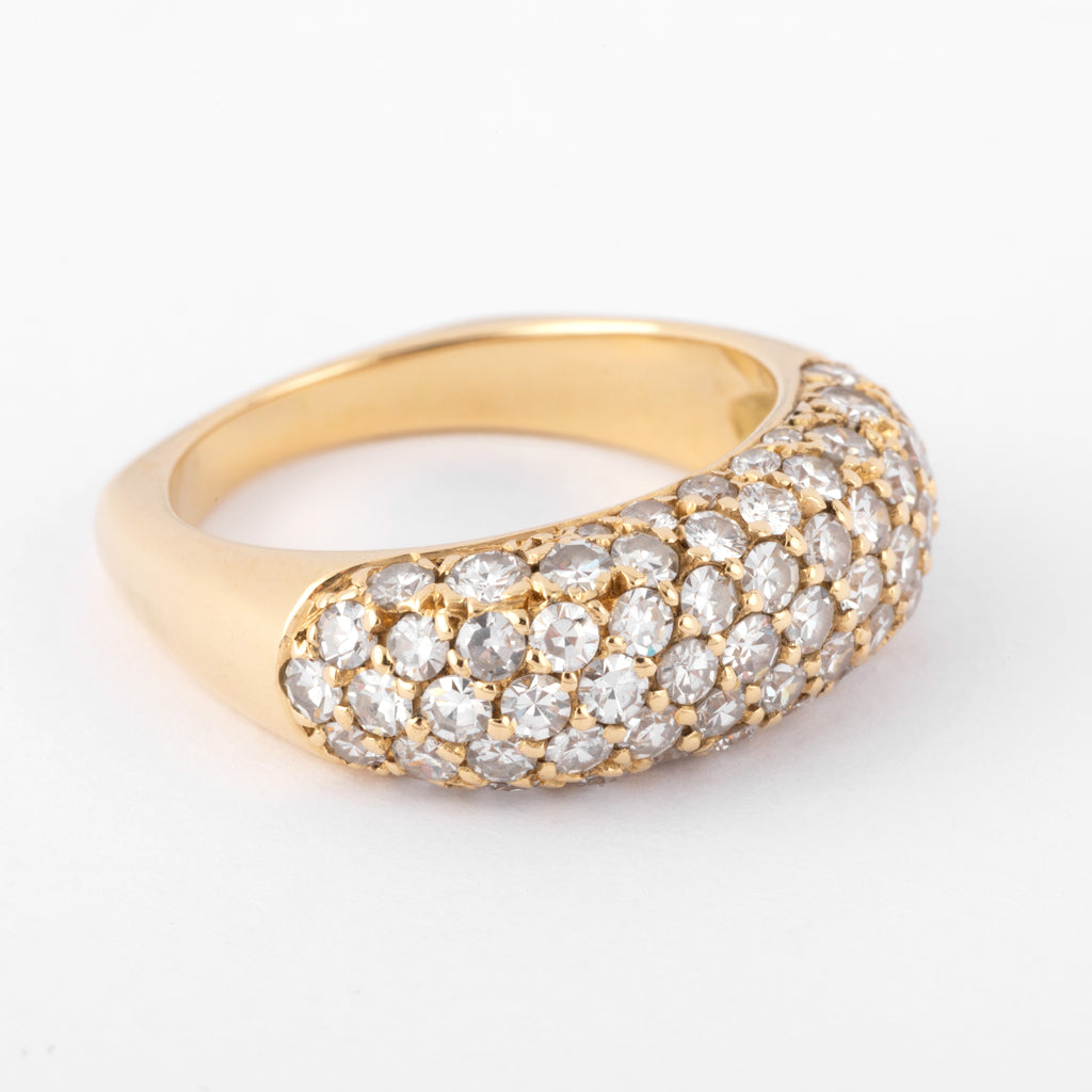 Bague or jaune et diamant