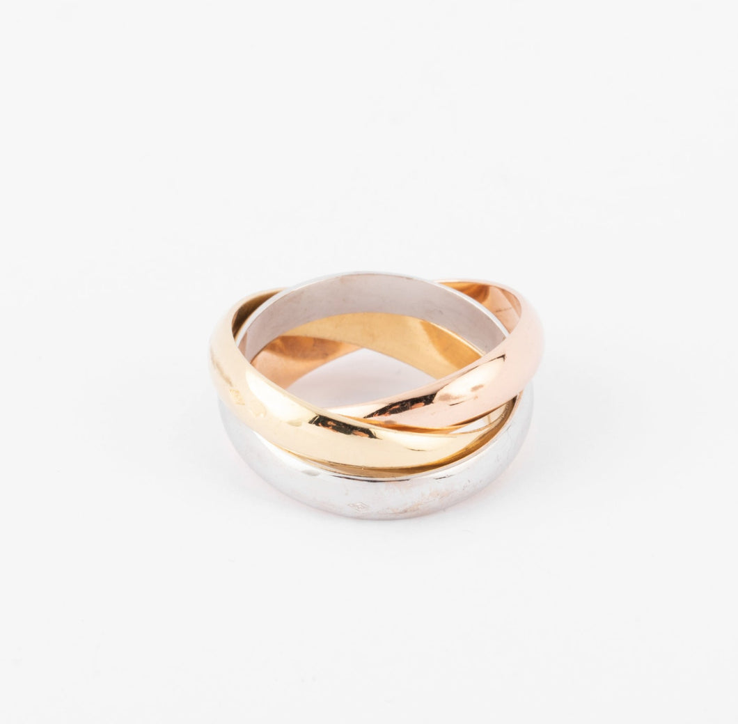 Bague 3 anneaux de la maison Cartier modèle Trinity