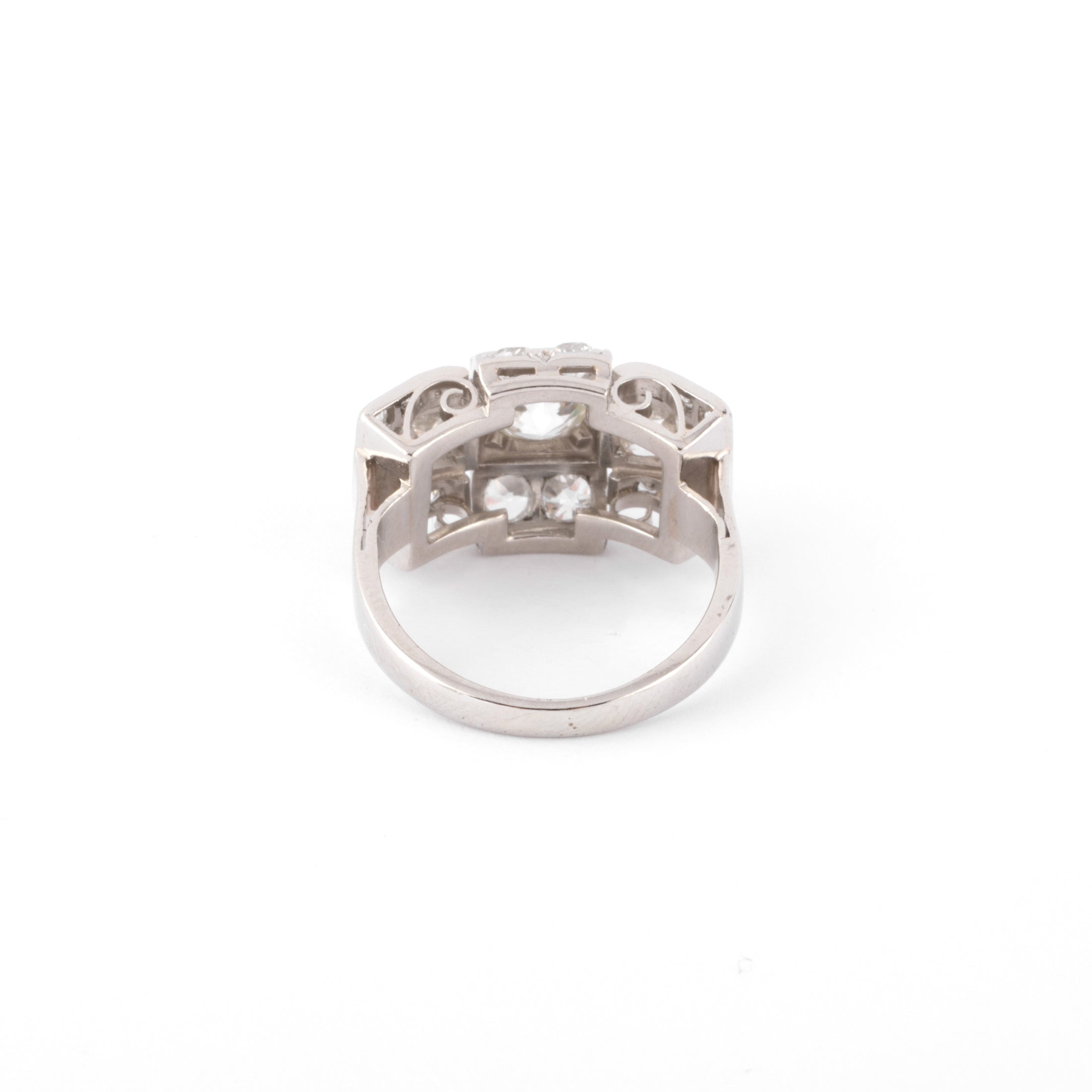 Bague platine et diamants 1930