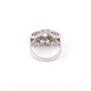 Bague platine et diamants 1930