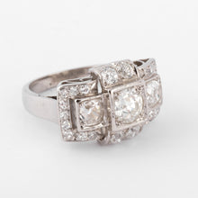 Charger l&#39;image dans la galerie, Bague platine et diamants 1930
