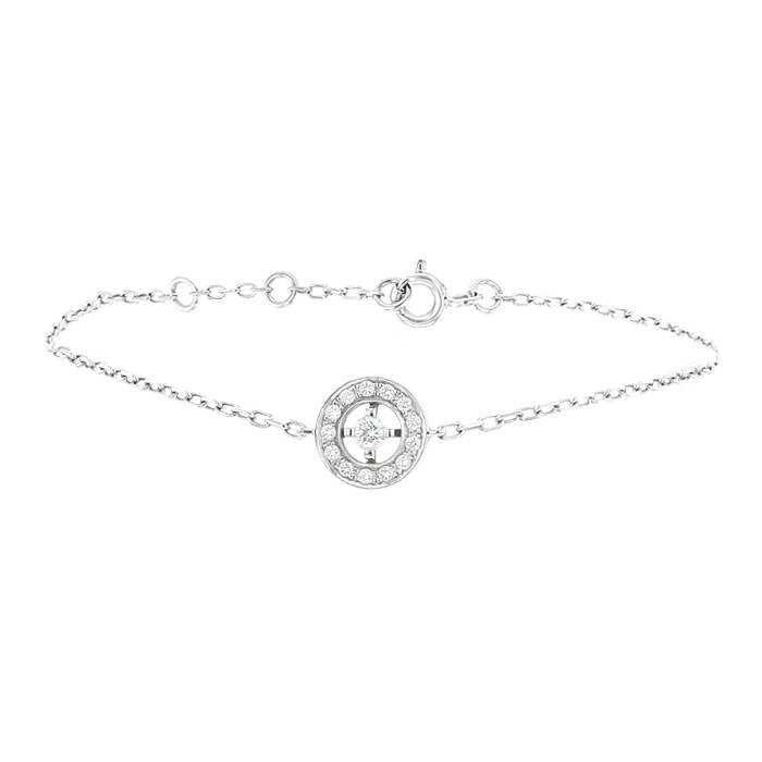 Bracelet de la maison Boucheron en or gris et diamant