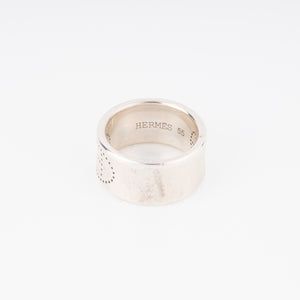 Bague Hermès argent Eclipse ruban