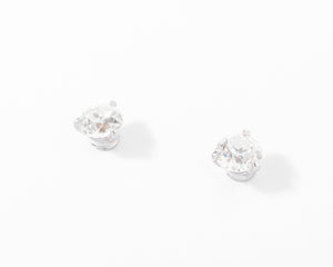 Paire de boucles d'oreilles en diamant taille ancienne