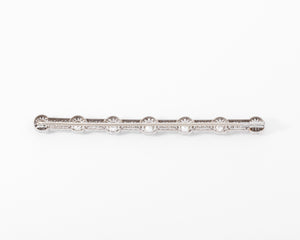 Broche en platine et diamant époque Art Déco