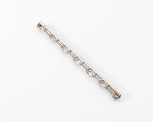 Broche en platine et diamant époque Art Déco