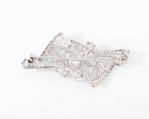 Broche en platine et diamants