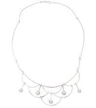 Charger l&#39;image dans la galerie, Collier or gris draperie en diamant

