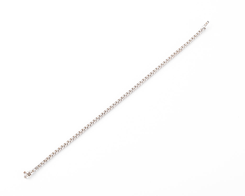 Bracelet riviere en diamant et or gris