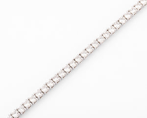 Bracelet riviere en diamant et or gris