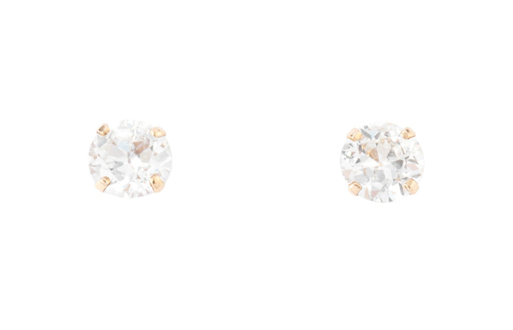 Paire de boucles d'oreilles en diamant taille ancienne