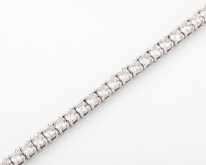 Bracelet riviere en diamant et or gris