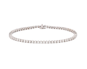 Bracelet riviere en diamant et or gris