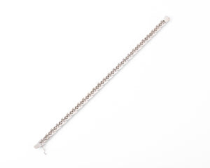 Bracelet riviere en diamant or gris et platine